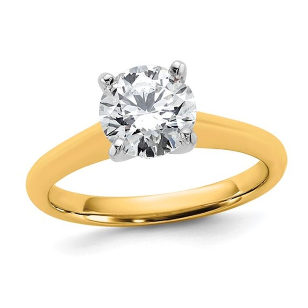 1.50 Carat (ctw VS, F) Certified Lab-Grown Diamond Engagement Ring 14K